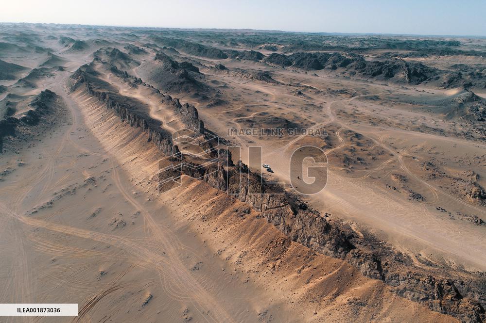 Stone Walls in The Gobi in Hami