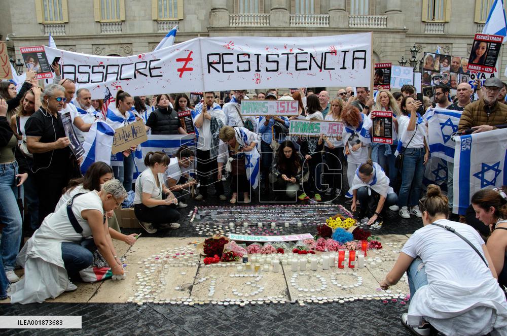 Rally In Support Of Israel - Barcelona