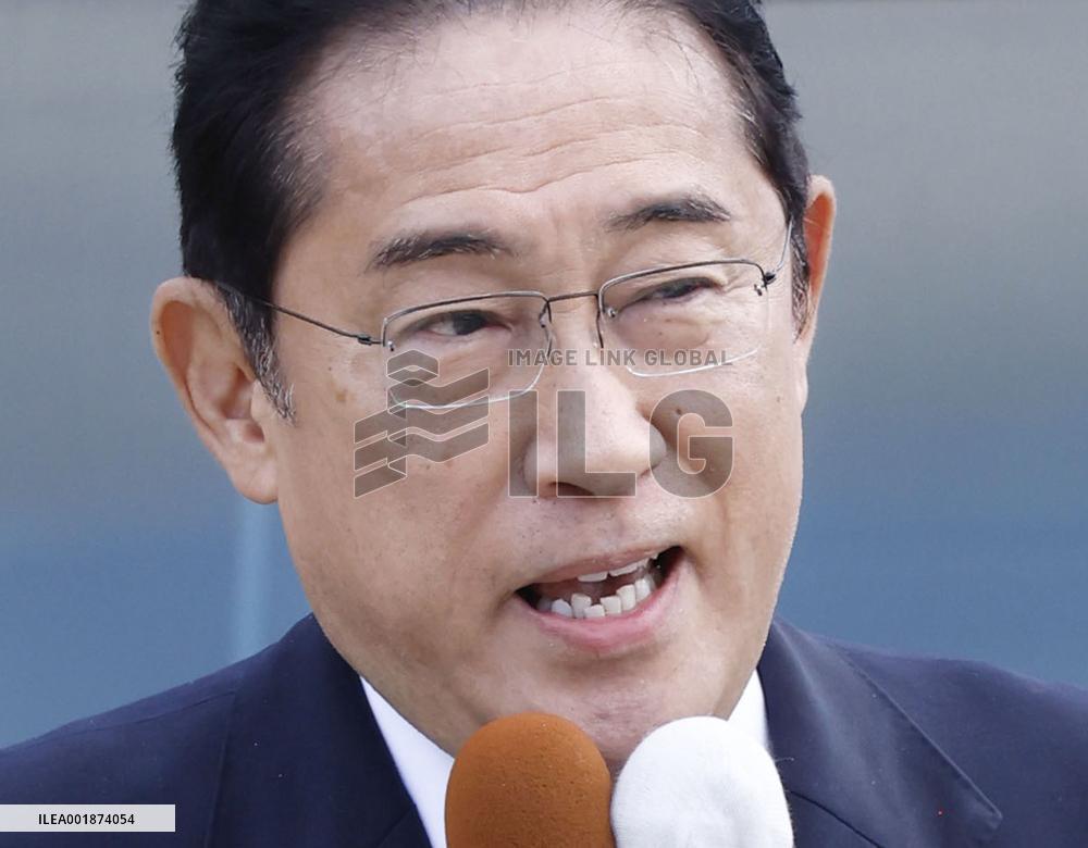 CORRECTED: Japan's PM Kishida at lower house by-election campaign