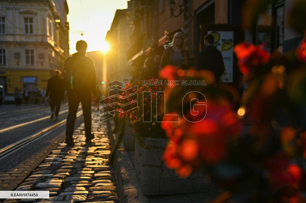 Lviv at dusk