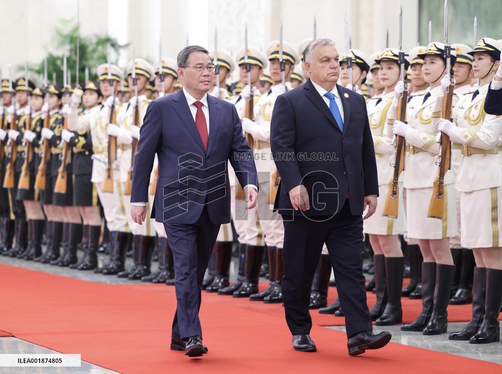 (BRF2023)CHINA-BEIJING-LI QIANG-HUNGARY-PM-TALKS (CN)
