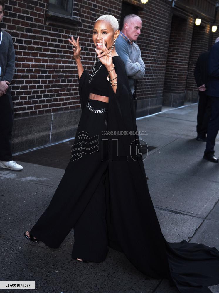 Jada Pinkett Smith At Late Show With Stephen Colbert - NYC