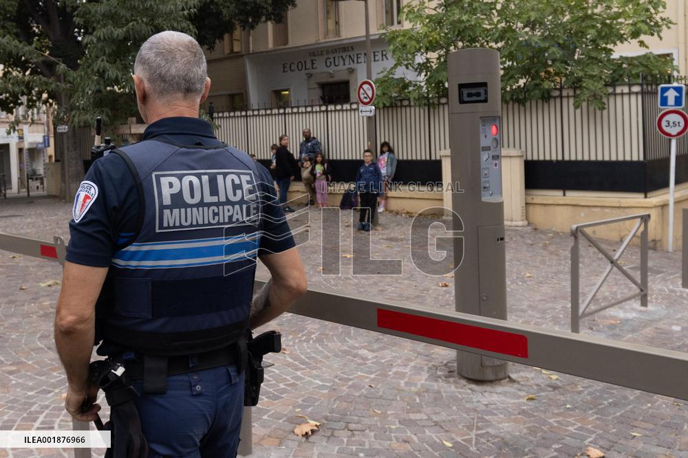 FRANCE-ANTIBES-SCHOOL-SECURITY