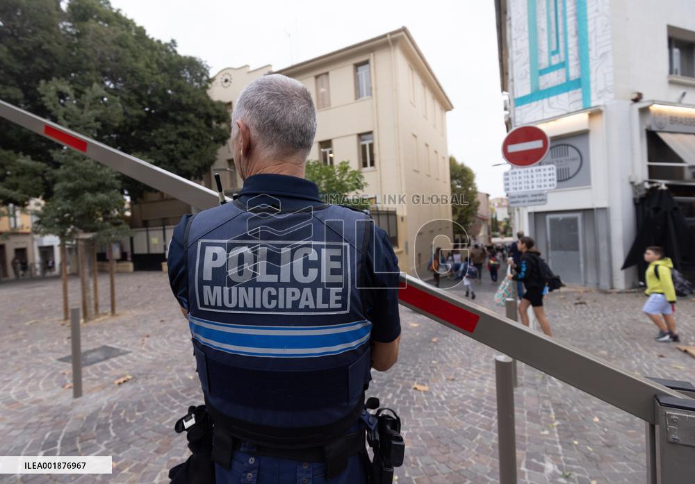 FRANCE-ANTIBES-SCHOOL-SECURITY
