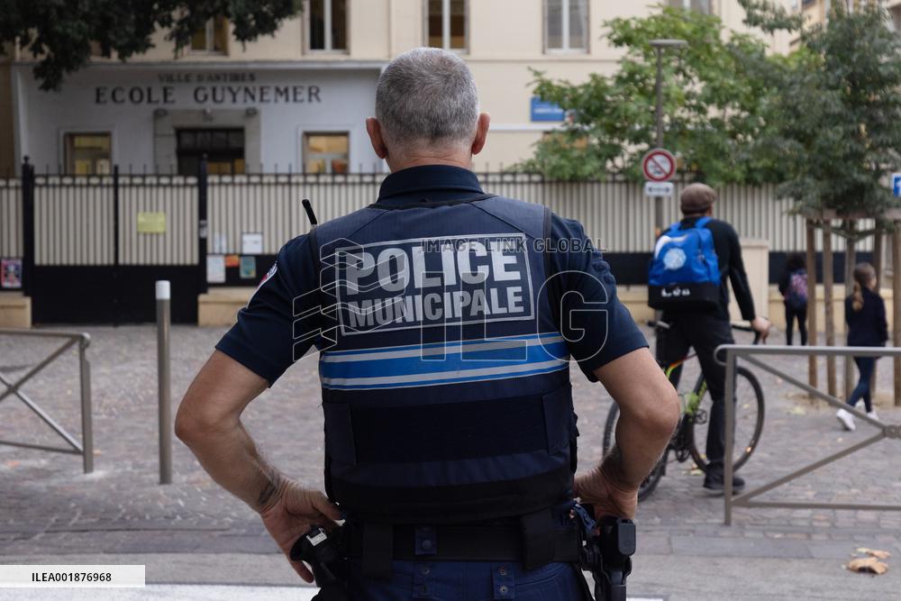 FRANCE-ANTIBES-SCHOOL-SECURITY