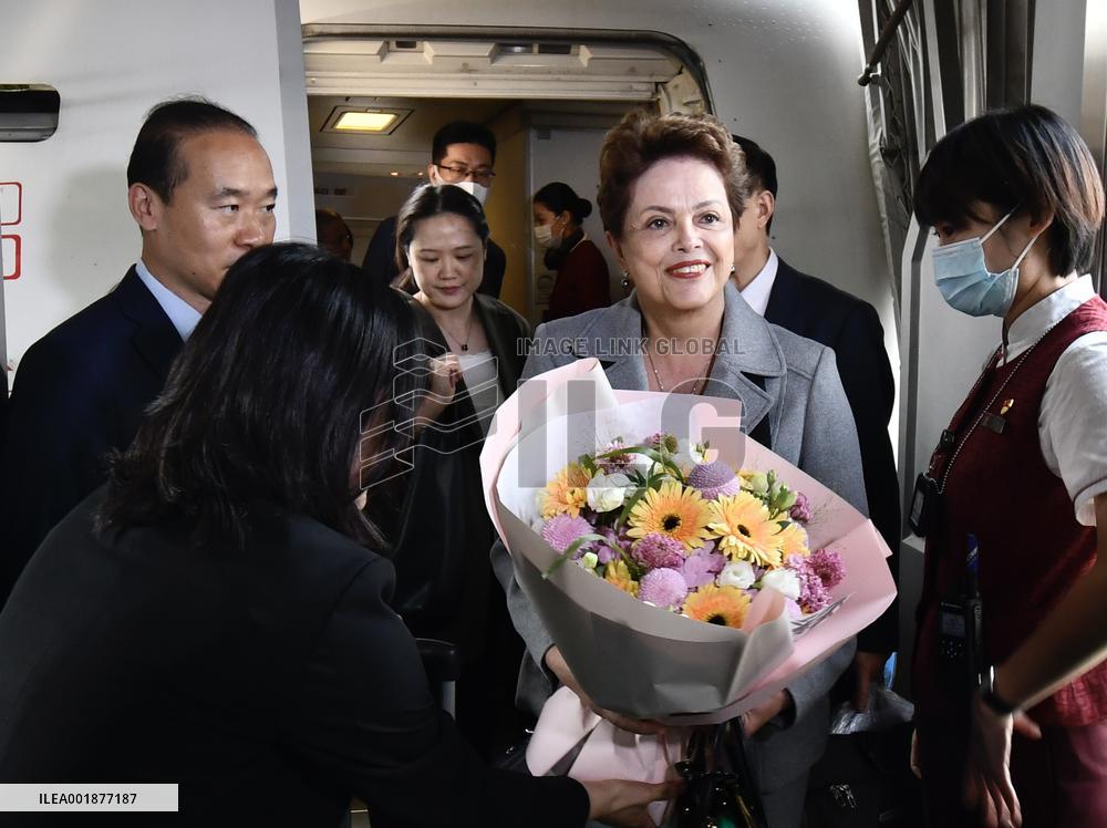 (BRF2023)CHINA-BEIJING-BELT AND ROAD FORUM-NEW DEVELOPMENT BANK-PRESIDENT-ARRIVAL (CN)
