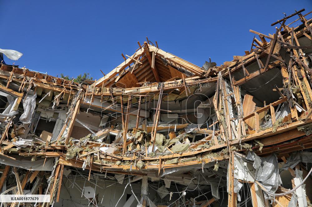 Aftermath of Russian drone attack on Odesa