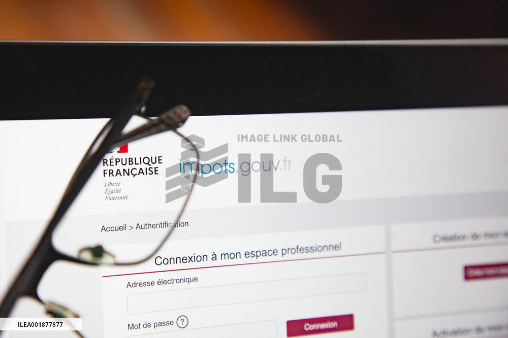 Illustration Of The Impots.Gouv Site - France