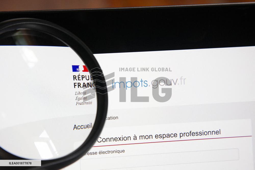 Illustration Of The Impots.Gouv Site - France