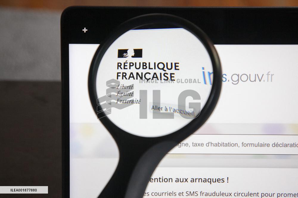 Illustration Of The Impots.Gouv Site - France