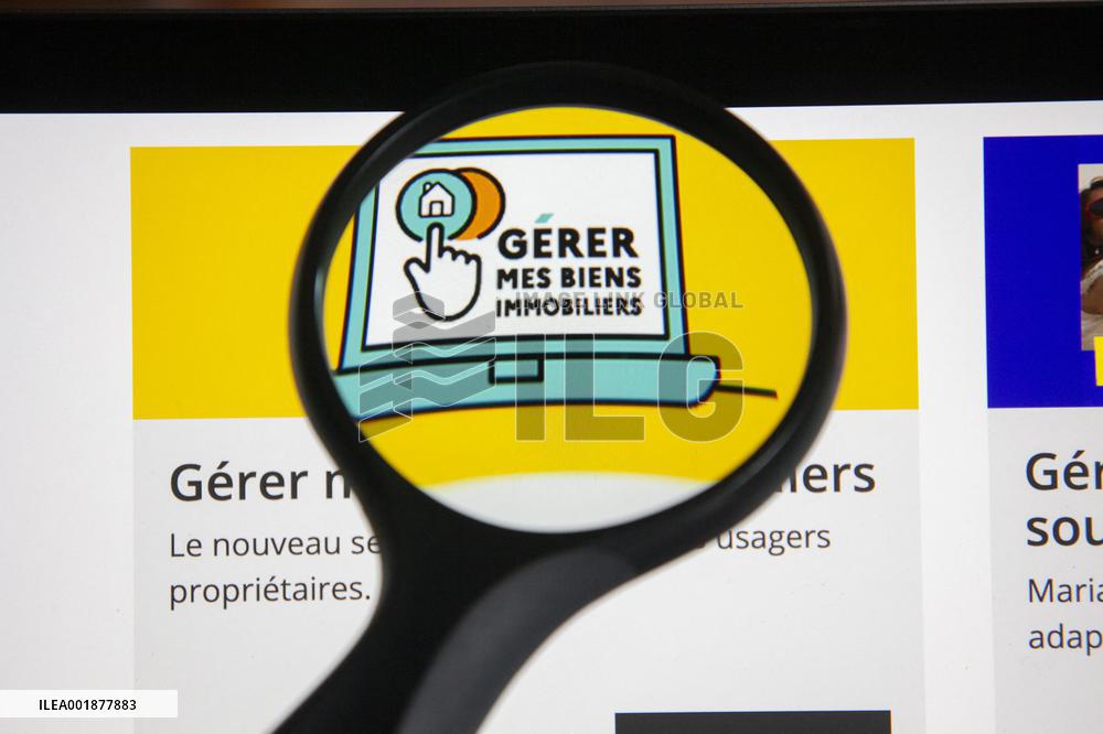 Illustration Of The Impots.Gouv Site - France