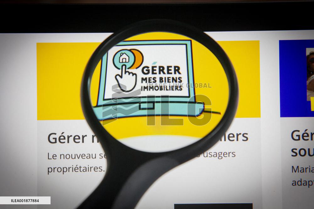 Illustration Of The Impots.Gouv Site - France