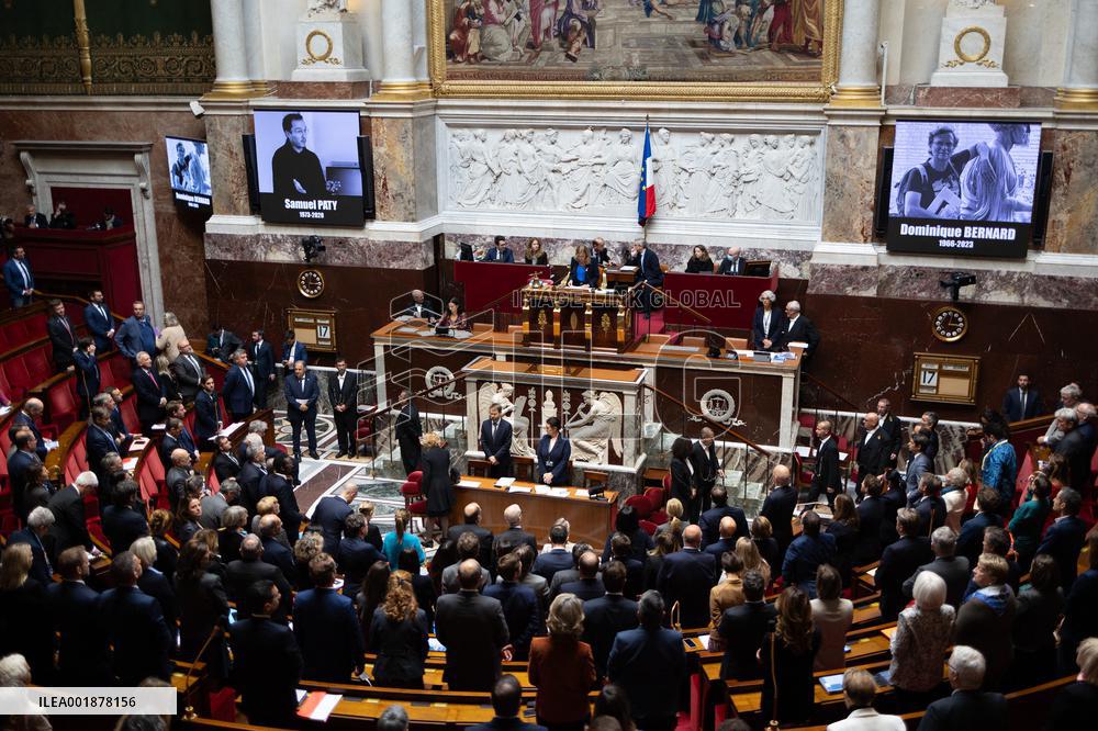 Questions to the goverment at the National Assembly - Paris