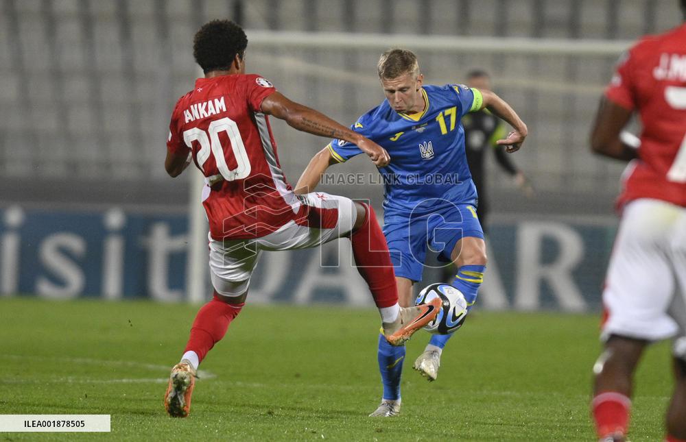 (SP) MALTA-TA'QALI-FOOTBALL-UEFA EURO 2024 QUALIFIERS--MALTA VS UKRAINE