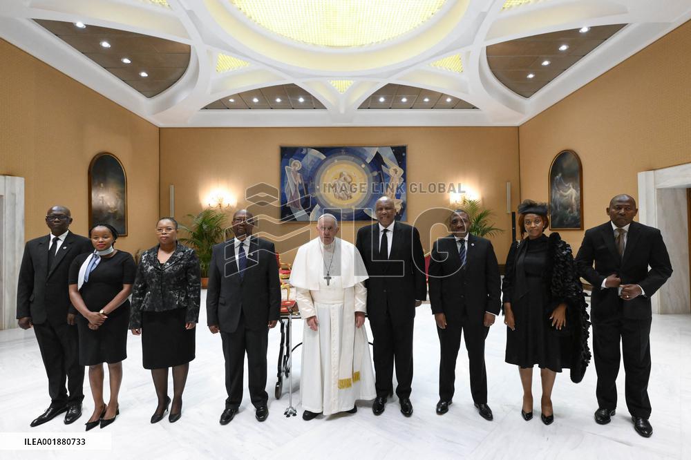 Pope Francis Receives King Of Lesotho - Vatican