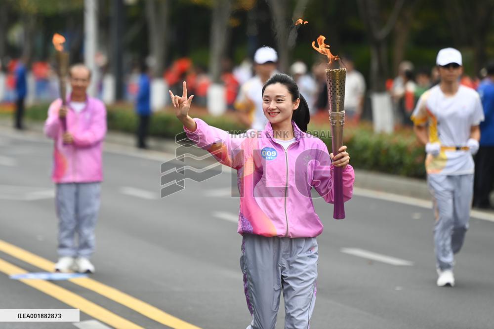 (SP)CHINA-ZHEJIANG-HANGZHOU-ASIAN PARA GAMES-TORCH RELAY (CN)