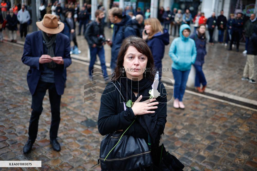 Funeral Of Dominique Bernard - Arras