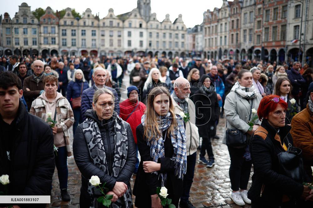 Funeral Of Dominique Bernard - Arras