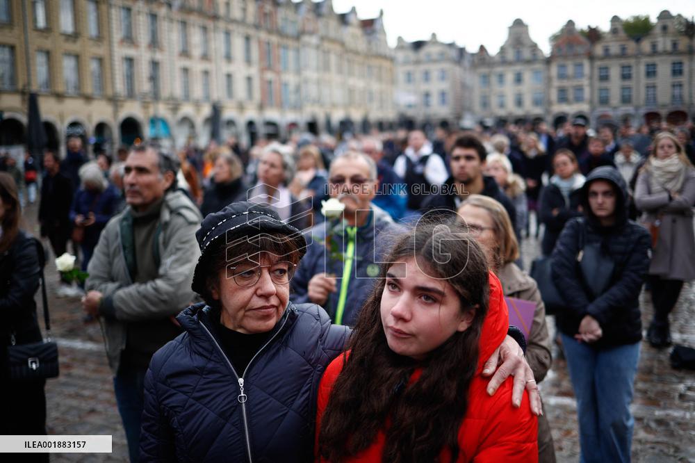 Funeral Of Dominique Bernard - Arras