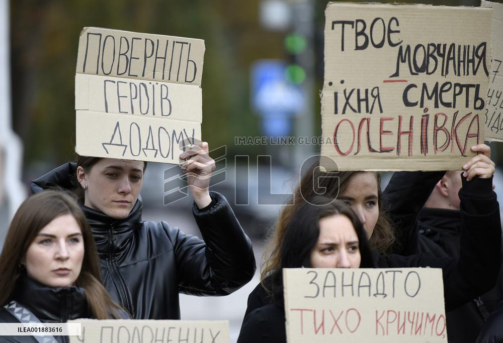 Rally to remind of captive Azov Regiment soldiers in Kyiv