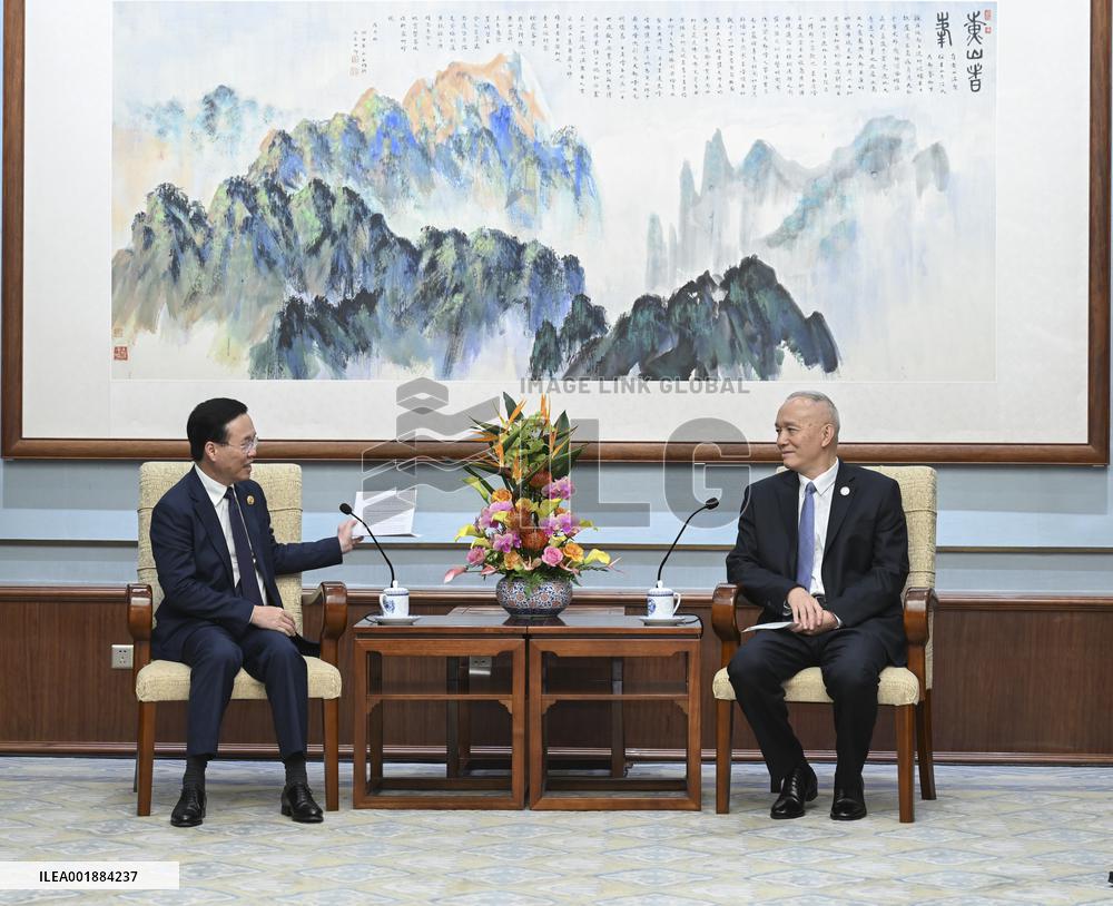 (BRF2023)CHINA-BEIJING-CAI QI-VIETNAM-PRESIDENT-MEETING (CN)