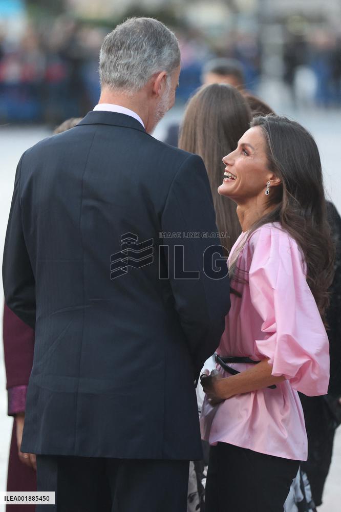 The King and Queen of Spain, the Princess of Asturias and Infanta Sofia preside over the 31st Princess of Asturias Awards Concer