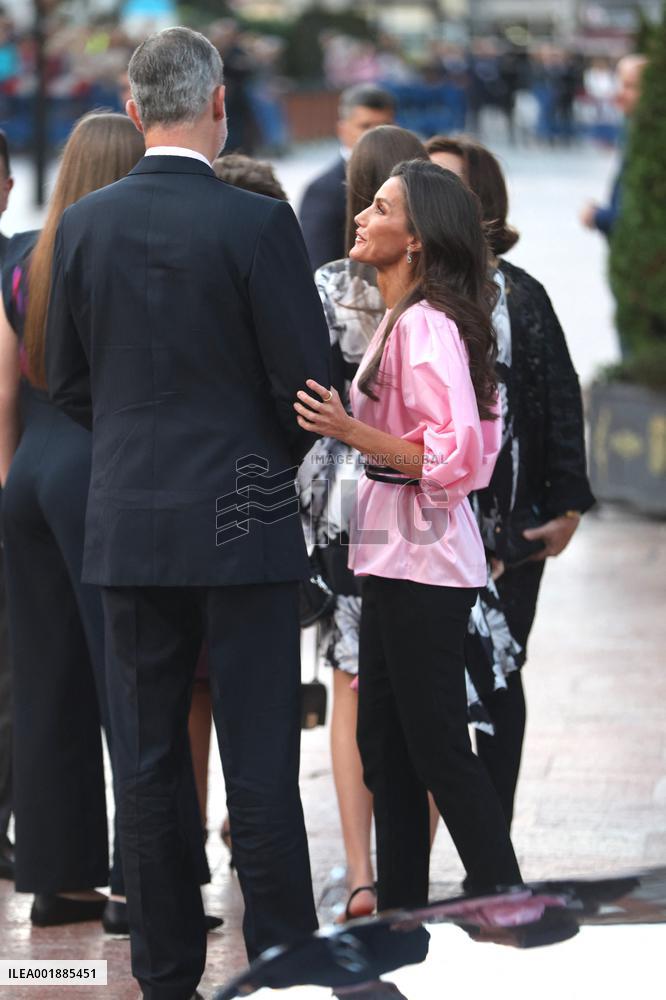 The King and Queen of Spain, the Princess of Asturias and Infanta Sofia preside over the 31st Princess of Asturias Awards Concer