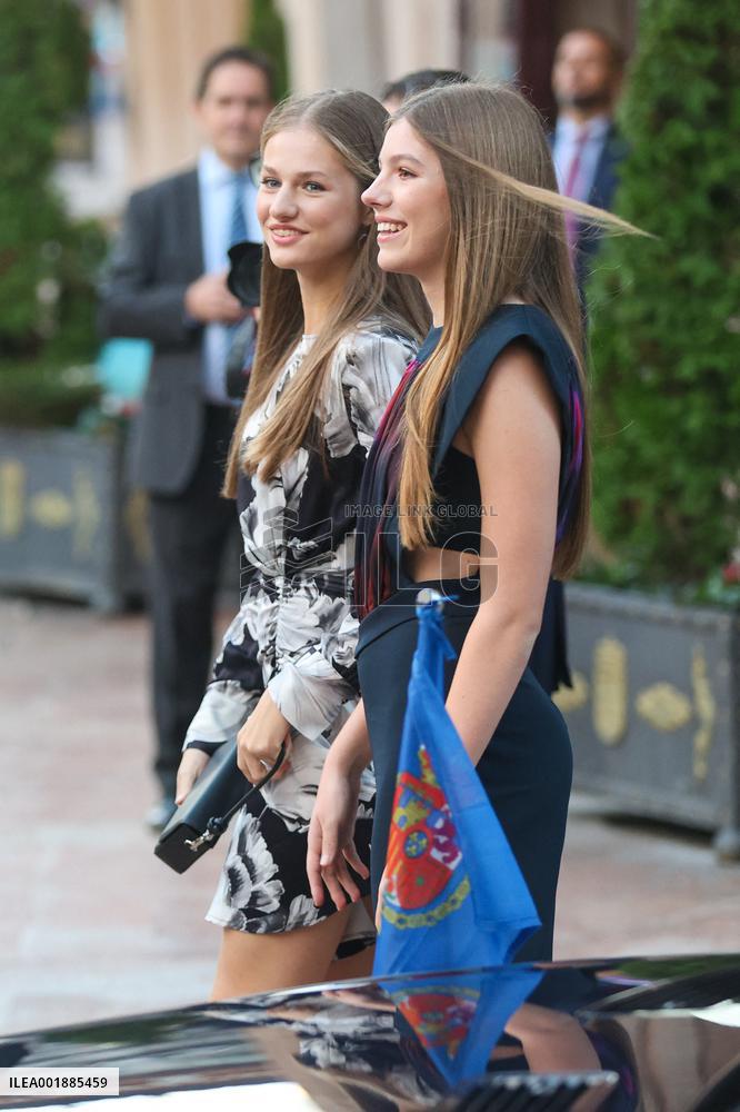 The King and Queen of Spain, the Princess of Asturias and Infanta Sofia preside over the 31st Princess of Asturias Awards Concer