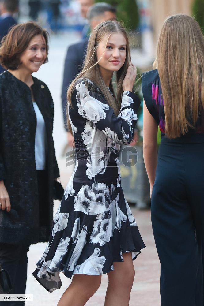 The King and Queen of Spain, the Princess of Asturias and Infanta Sofia preside over the 31st Princess of Asturias Awards Concer