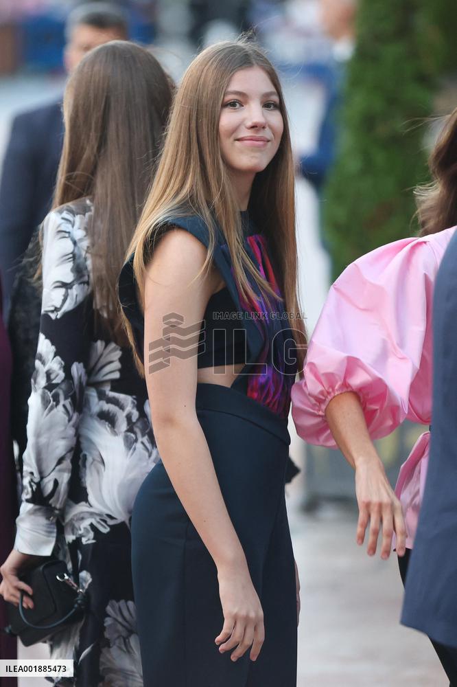 The King and Queen of Spain, the Princess of Asturias and Infanta Sofia preside over the 31st Princess of Asturias Awards Concer