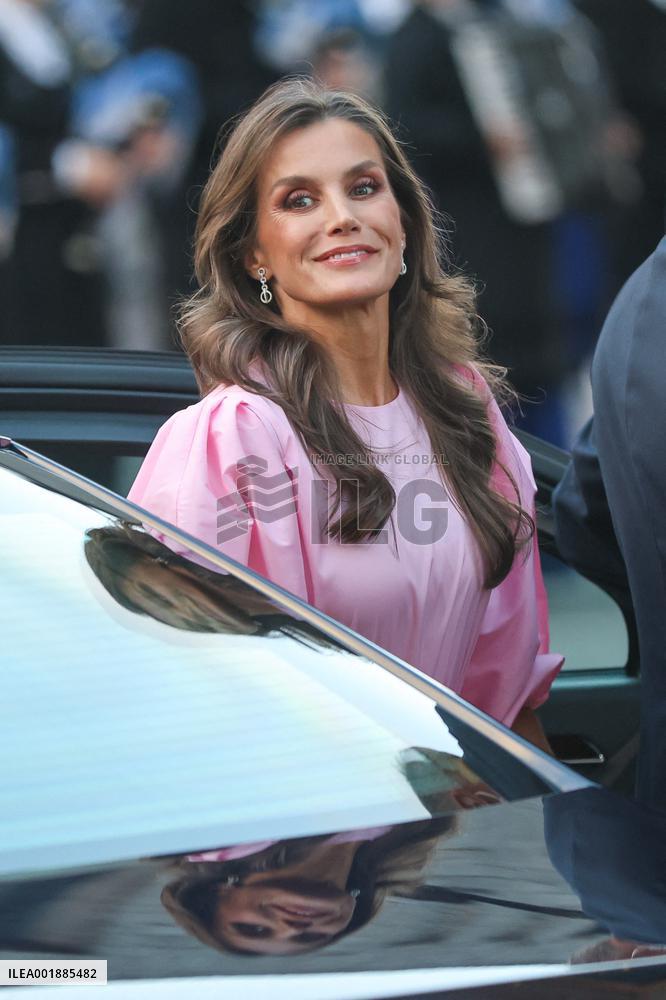 The King and Queen of Spain, the Princess of Asturias and Infanta Sofia preside over the 31st Princess of Asturias Awards Concer