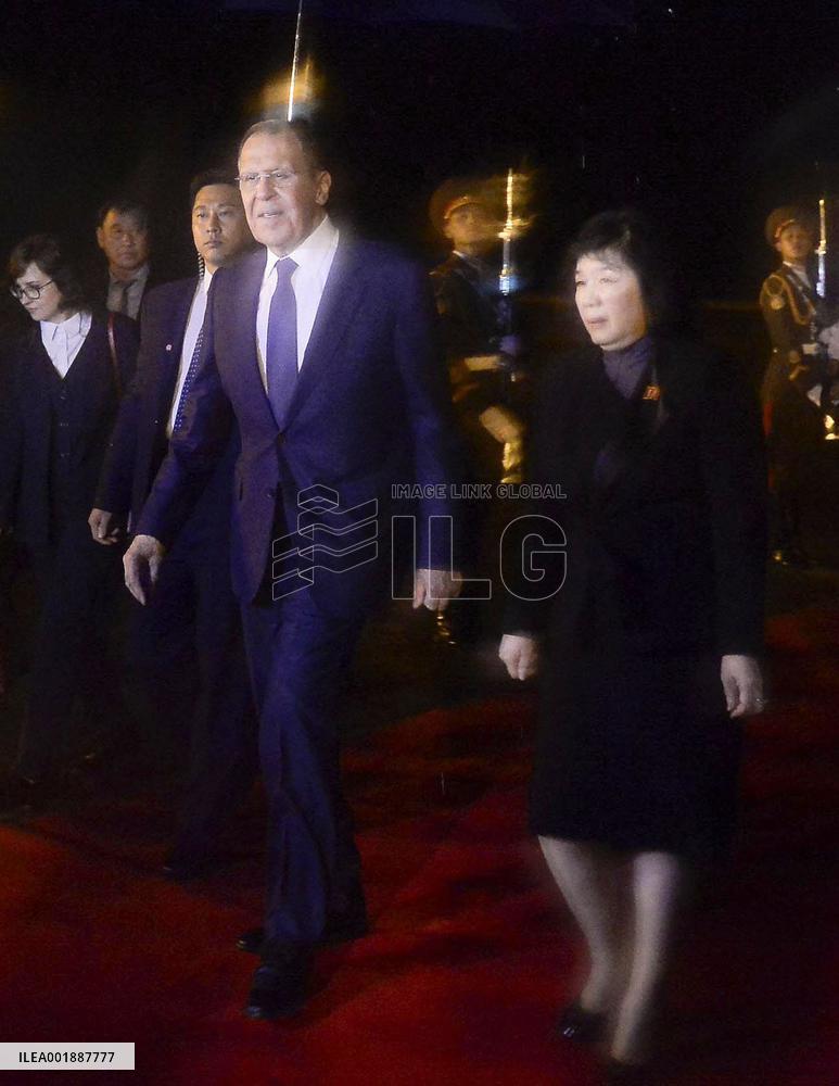 Russian foreign minister in Pyongyang