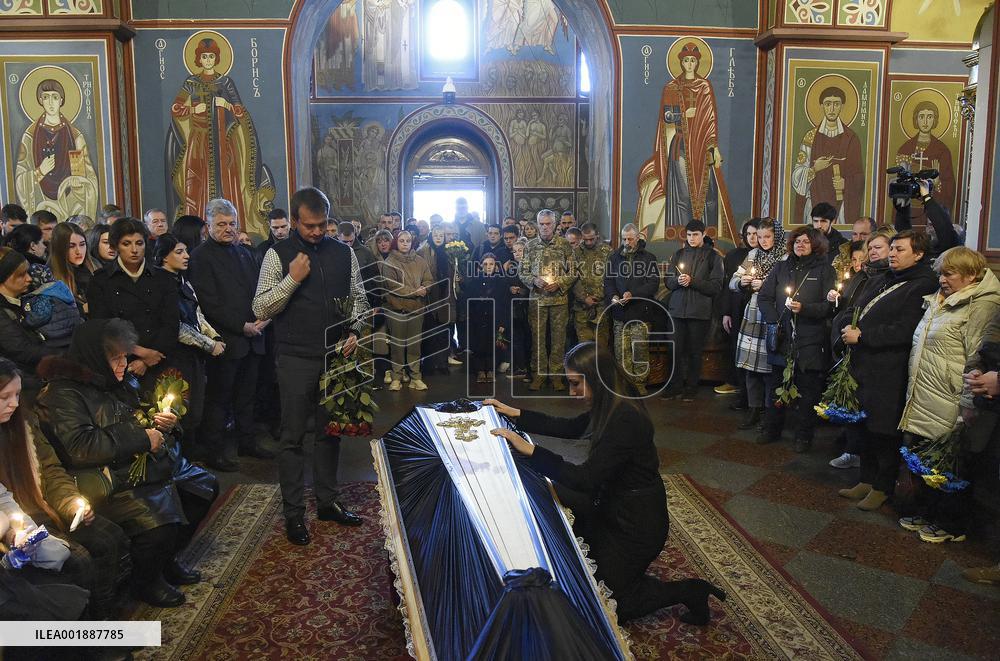 Funeral ceremony of Ukrainian defender Serhii Ikonnikov in Kyiv