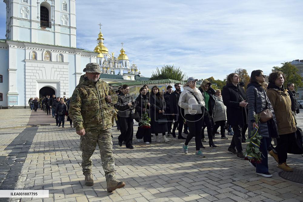 Funeral ceremony of Ukrainian defender Serhii Ikonnikov in Kyiv