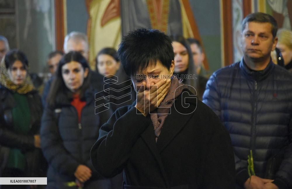 Funeral ceremony of Ukrainian defender Serhii Ikonnikov in Kyiv
