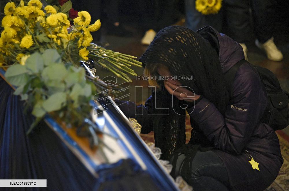 Funeral ceremony of Ukrainian defender Serhii Ikonnikov in Kyiv