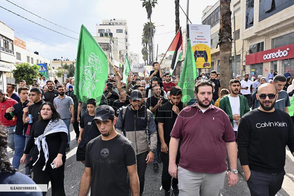 Anti-Israel protest in West Bank