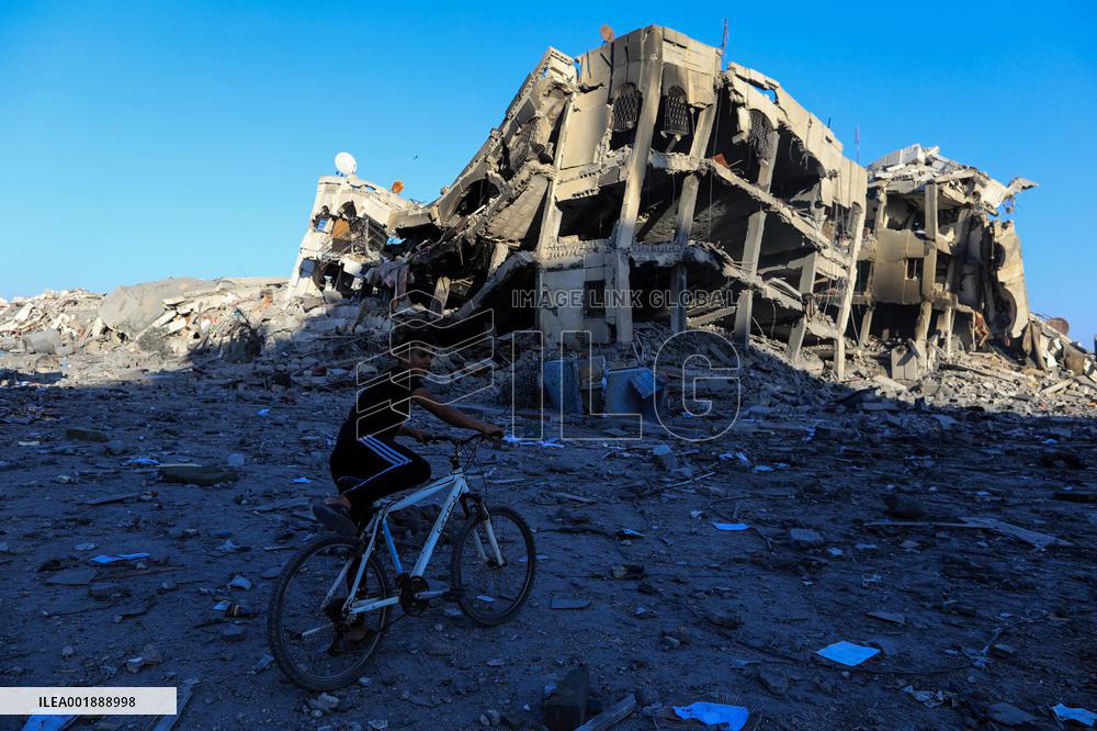 MIDEAST-GAZA-AL-ZAHRA-PALESTINIAN-ISRAELI CONFLICT