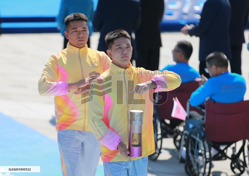 (SP)CHINA-ZHEJIANG-HANGZHOU-ASIAN PARA GAMES-TORCH RELAY (CN)