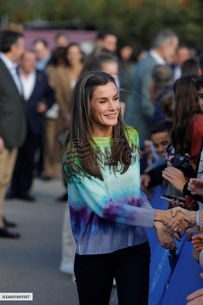 Spanish Royals Arrive In Arroes