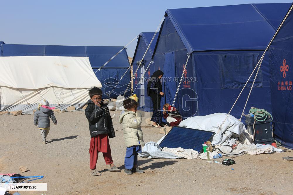AFGHANISTAN-HERAT-CHINA AID-TENTS