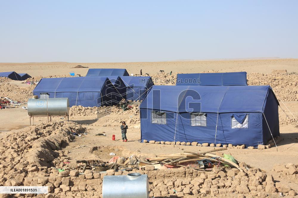 AFGHANISTAN-HERAT-CHINA AID-TENTS
