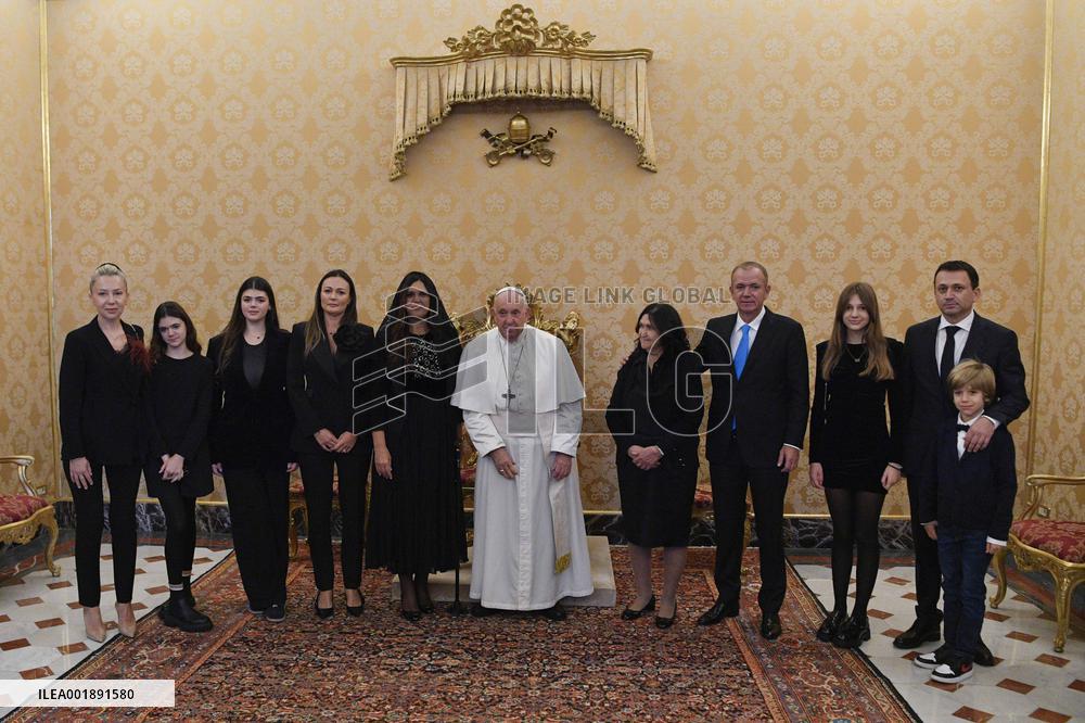 Pope Francis Receives Ambassador Of Albania