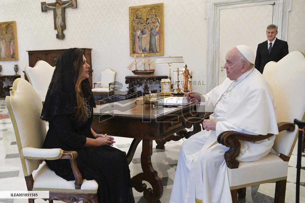 Pope Francis Receives Ambassador Of Albania