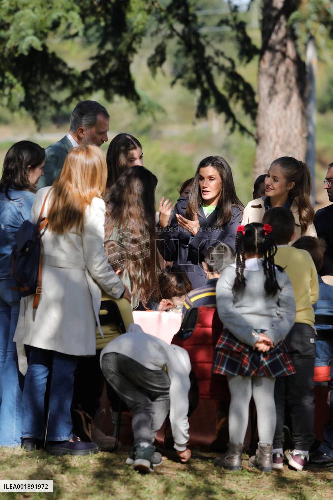 Spanish Royals Arrive In Arroes