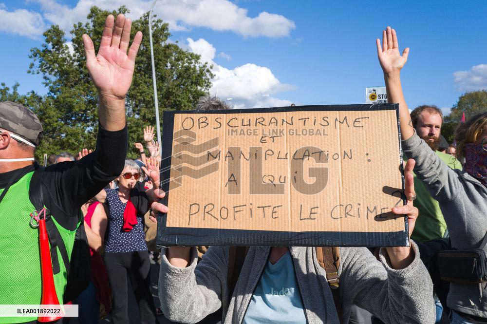 Demonstration Against A69 - Saix