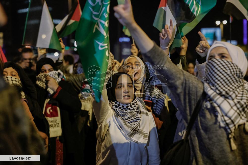 Pro-Palestinian Rally - Istanbul