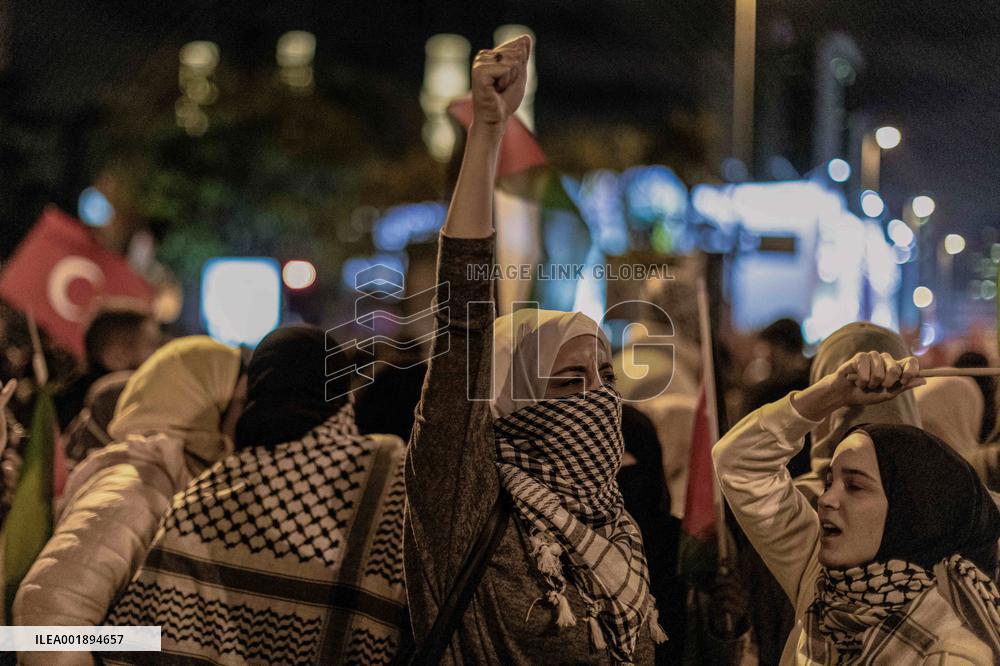 Pro-Palestinian Rally - Istanbul