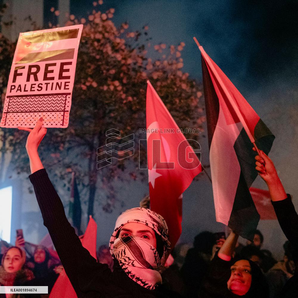 Pro-Palestinian Rally - Istanbul