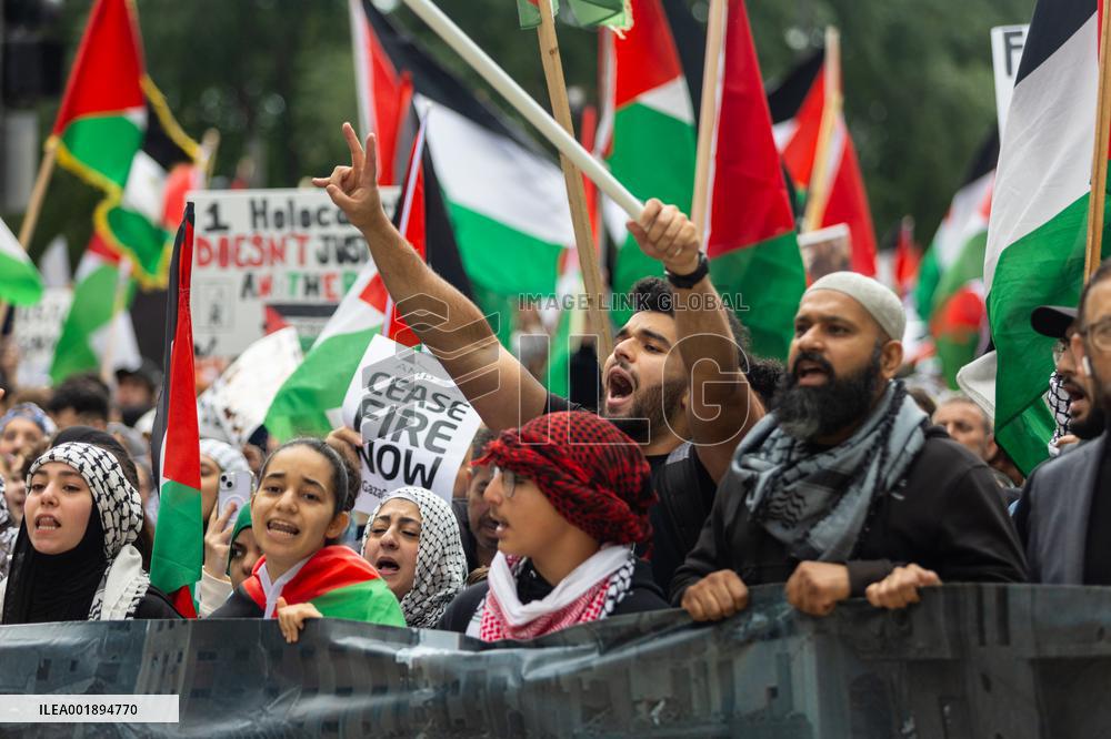 U.S.-CHICAGO-PALESTINIAN-ISRAELI CONFLICT-RALLY